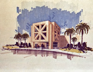 Image: Historic photo of Paradise Valley Mall exterior, circa 1980s.